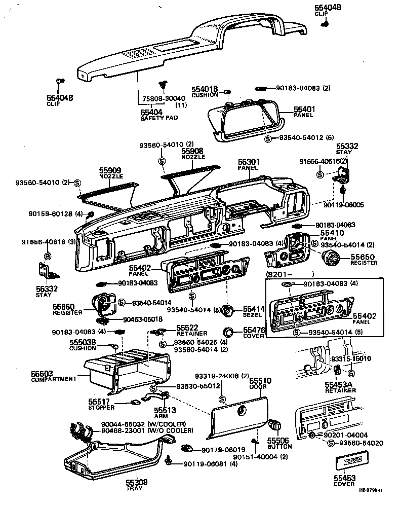  STOUT |  INSTRUMENT PANEL GLOVE COMPARTMENT