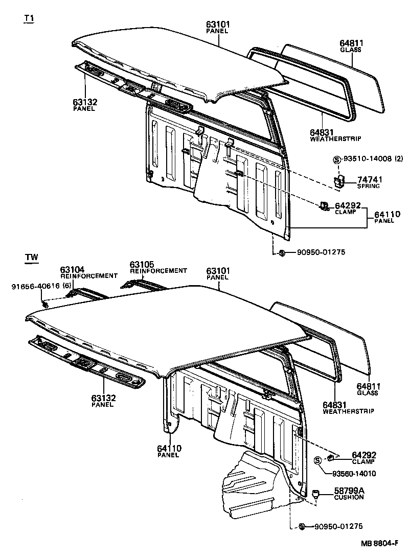  STOUT |  ROOF PANEL BACK PANEL