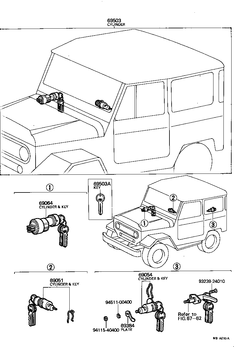  LAND CRUISER VAN |  SEPARATION DOOR PANEL GLASS