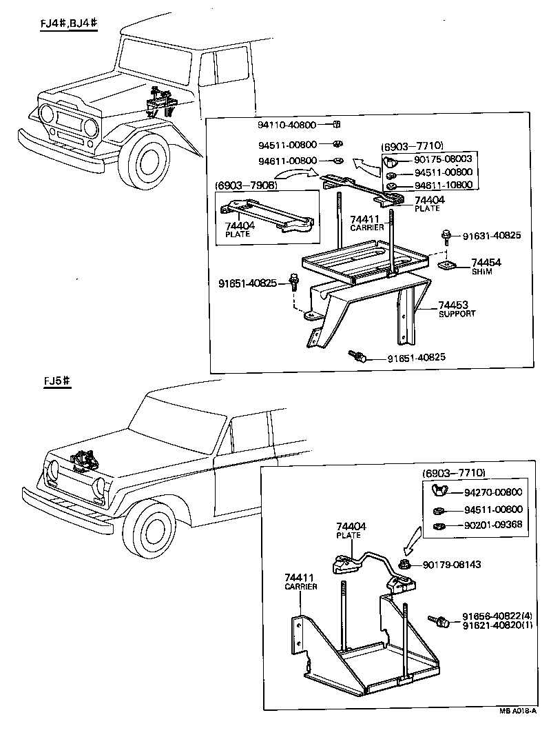  LAND CRUISER VAN |  BATTERY CARRIER