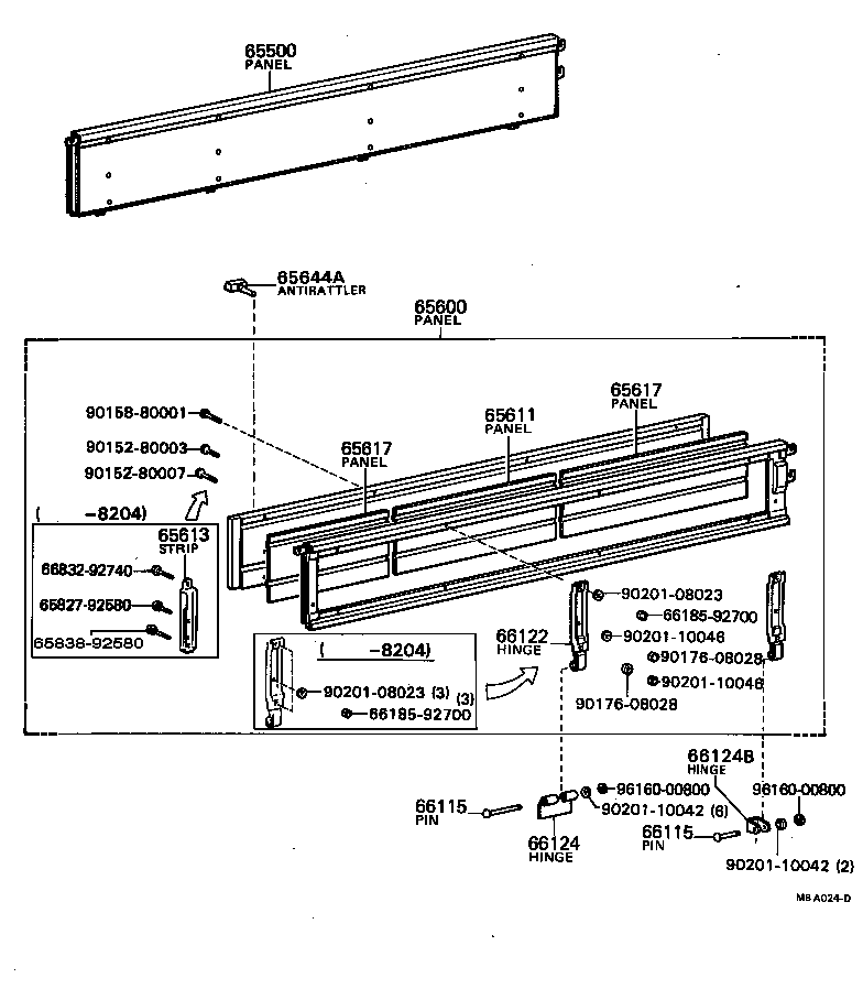  DYNA TOYOACE |  REAR BODY SIDE PANEL