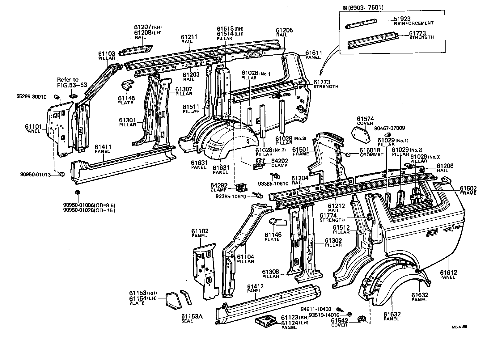  LAND CRUISER VAN |  SIDE MEMBER