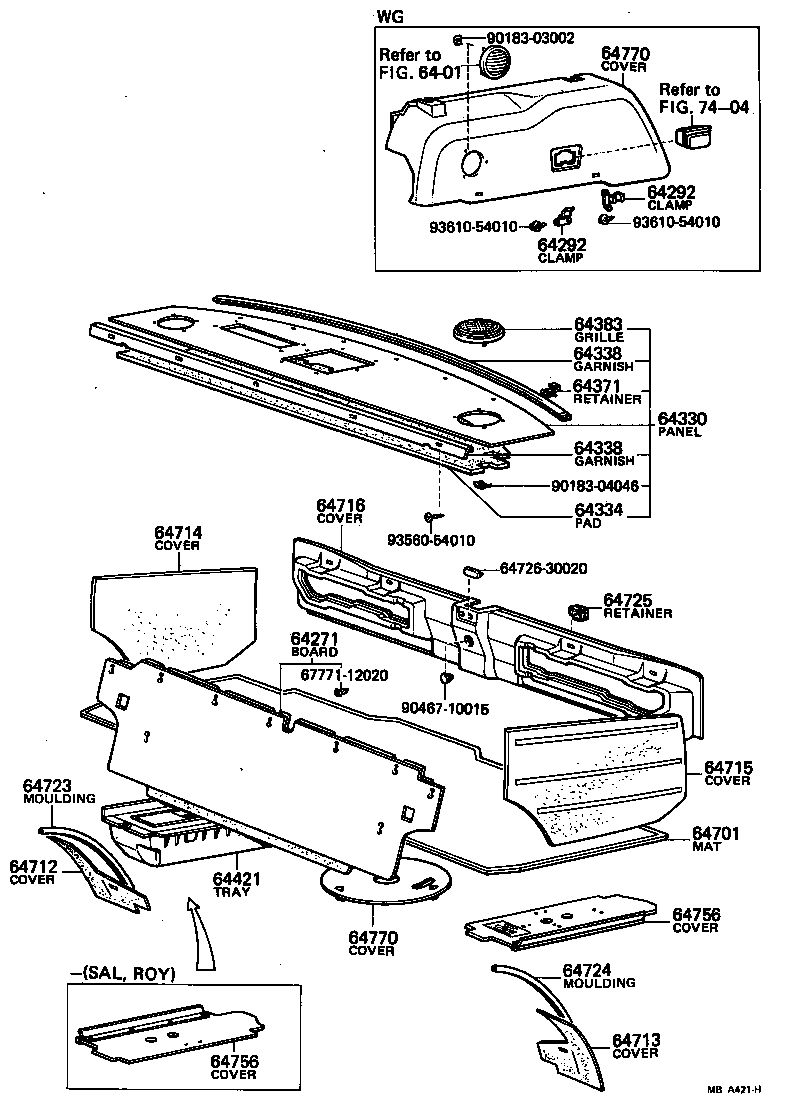 CROWN | PACKAGE TRAY PANEL LUGGAGE COMPARTMENT MAT