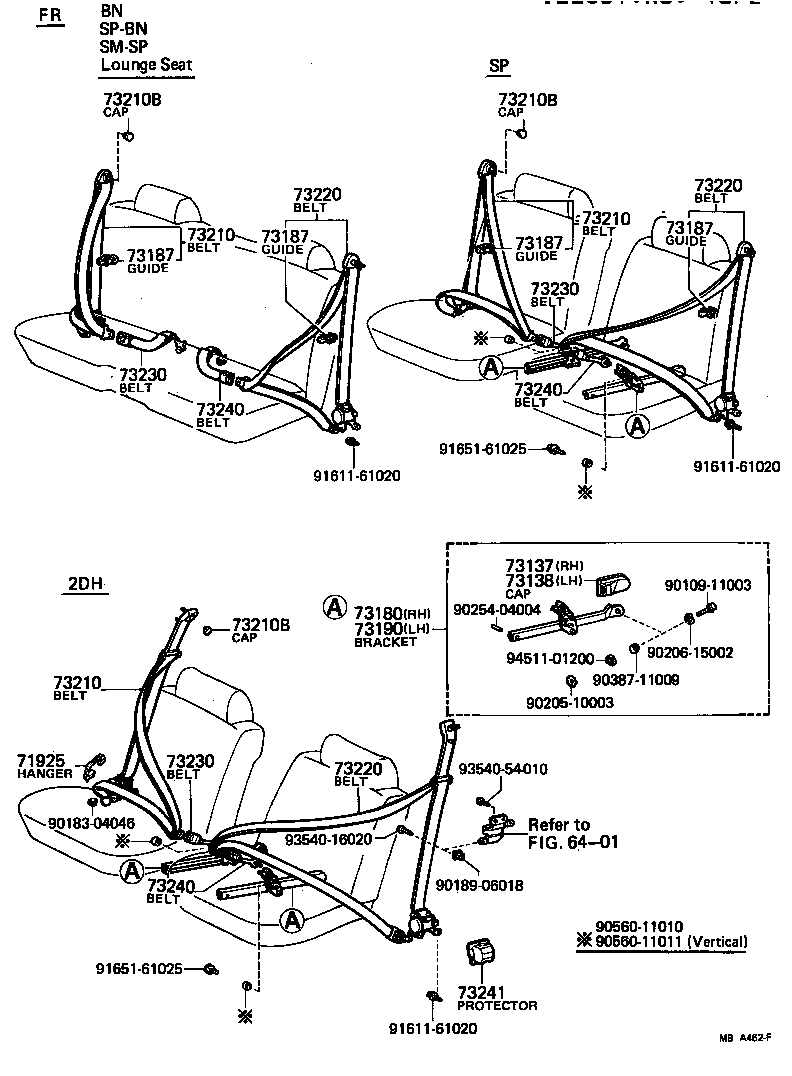  CROWN |  SEAT BELT CHILD RESTRAINT SEAT