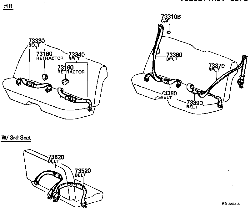  CROWN |  SEAT BELT CHILD RESTRAINT SEAT