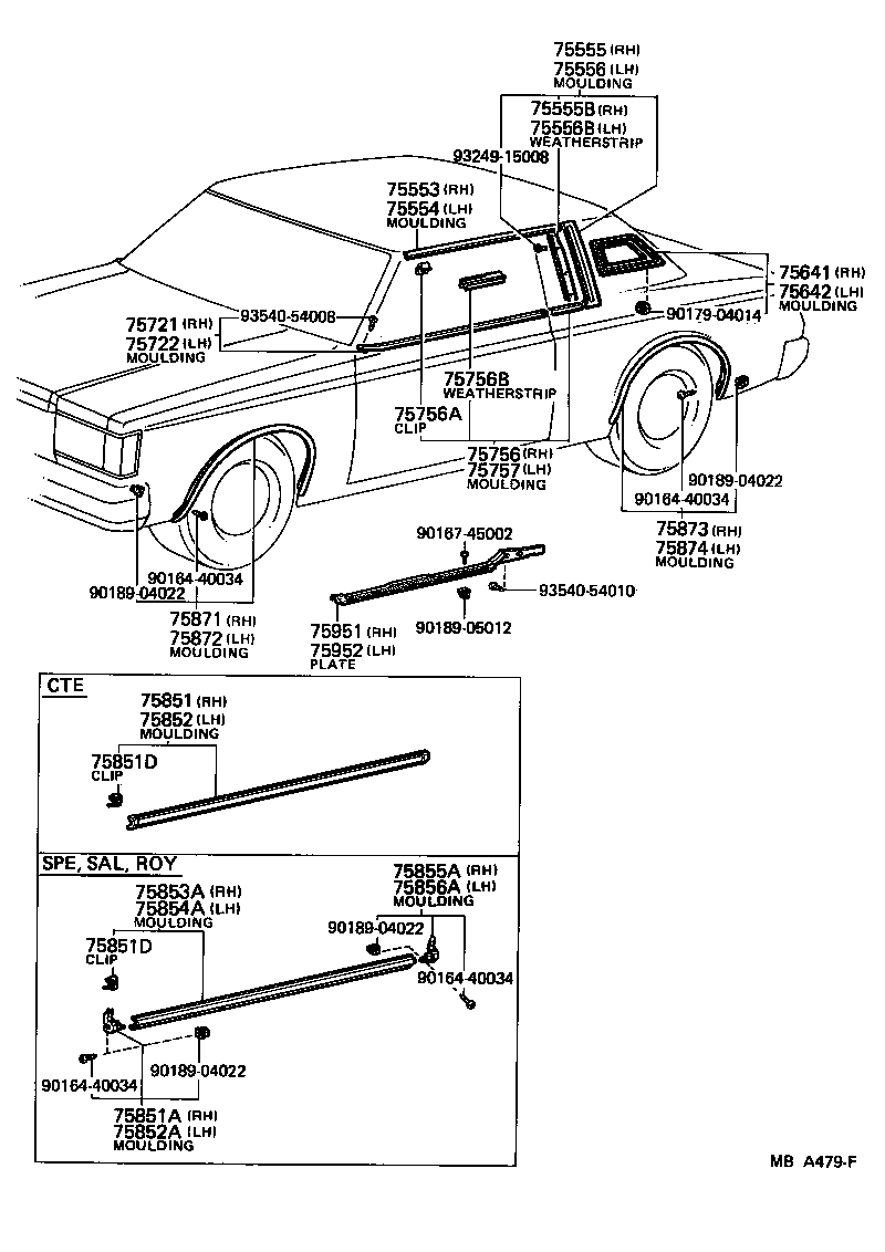  CROWN |  SIDE MOULDING