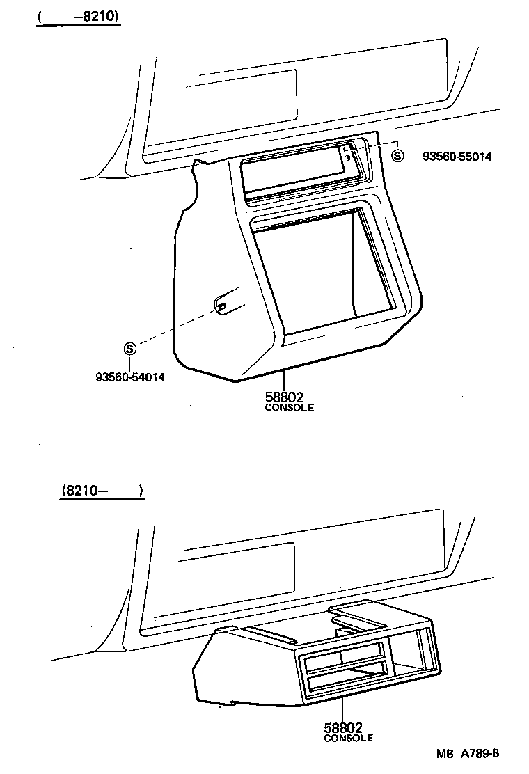  LITE TOWNACE TRUCK |  CONSOLE BOX BRACKET
