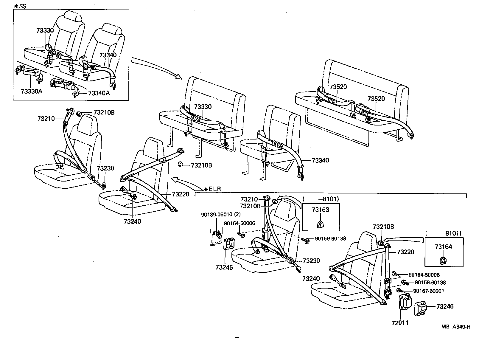  LITE TOWNACE TRUCK |  SEAT BELT