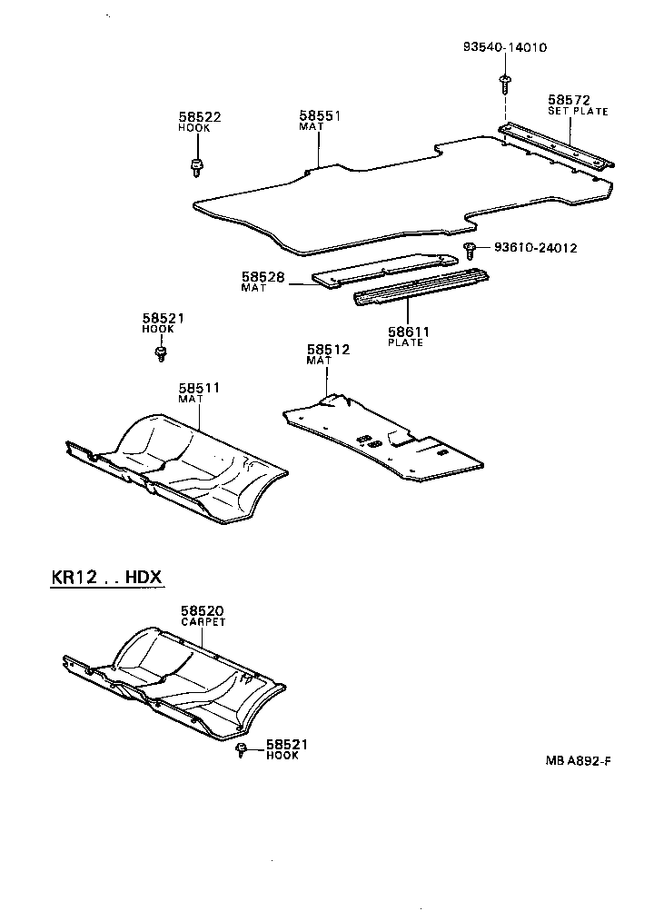  TOWN MASTERACE V WG |  FLOOR MAT SILENCER PAD
