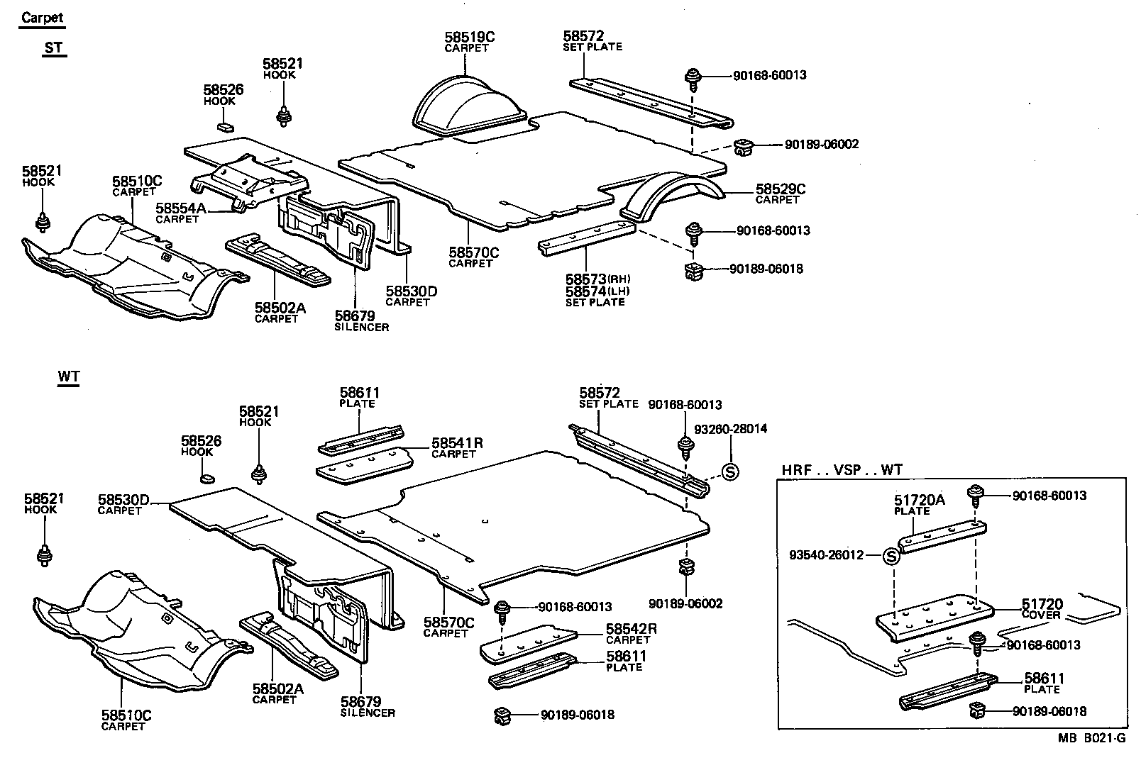  LITE TOWNACE TRUCK |  FLOOR MAT SILENCER PAD
