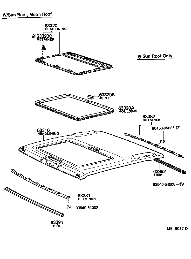  CROWN |  ROOF HEADLINING SILENCER PAD