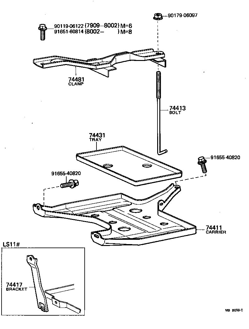  CROWN |  BATTERY CARRIER