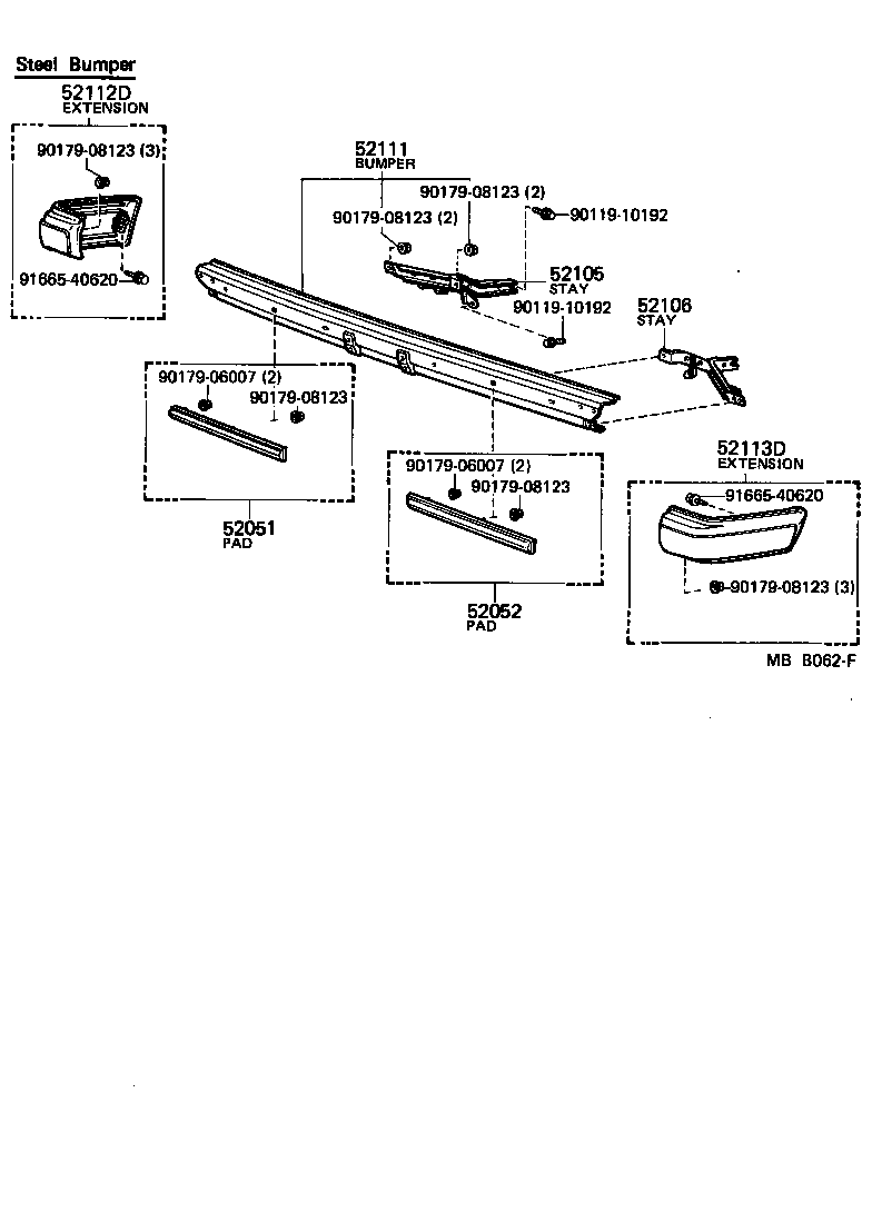  CRESTA |  FRONT BUMPER BUMPER STAY
