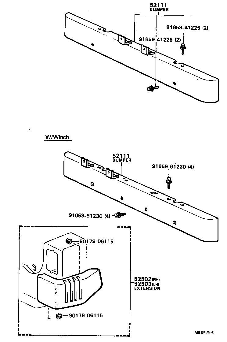  BLIZZARD |  FRONT BUMPER BUMPER STAY