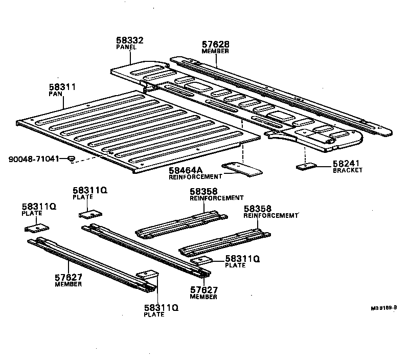  BLIZZARD |  REAR FLOOR PANEL REAR FLOOR MEMBER