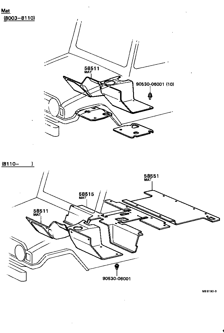  BLIZZARD |  FLOOR MAT SILENCER PAD