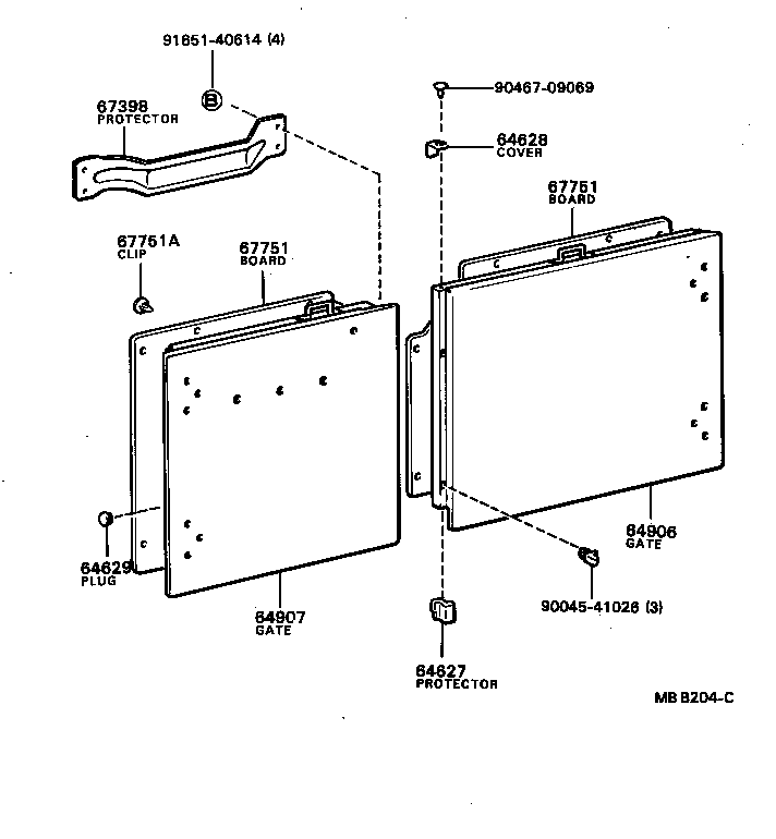  BLIZZARD |  BACK DOOR PANEL GLASS
