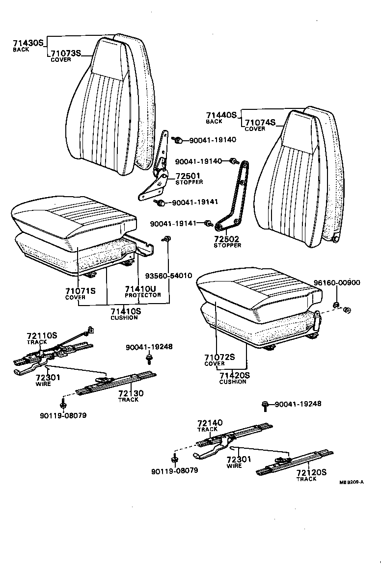  BLIZZARD |  SEAT SEAT TRACK
