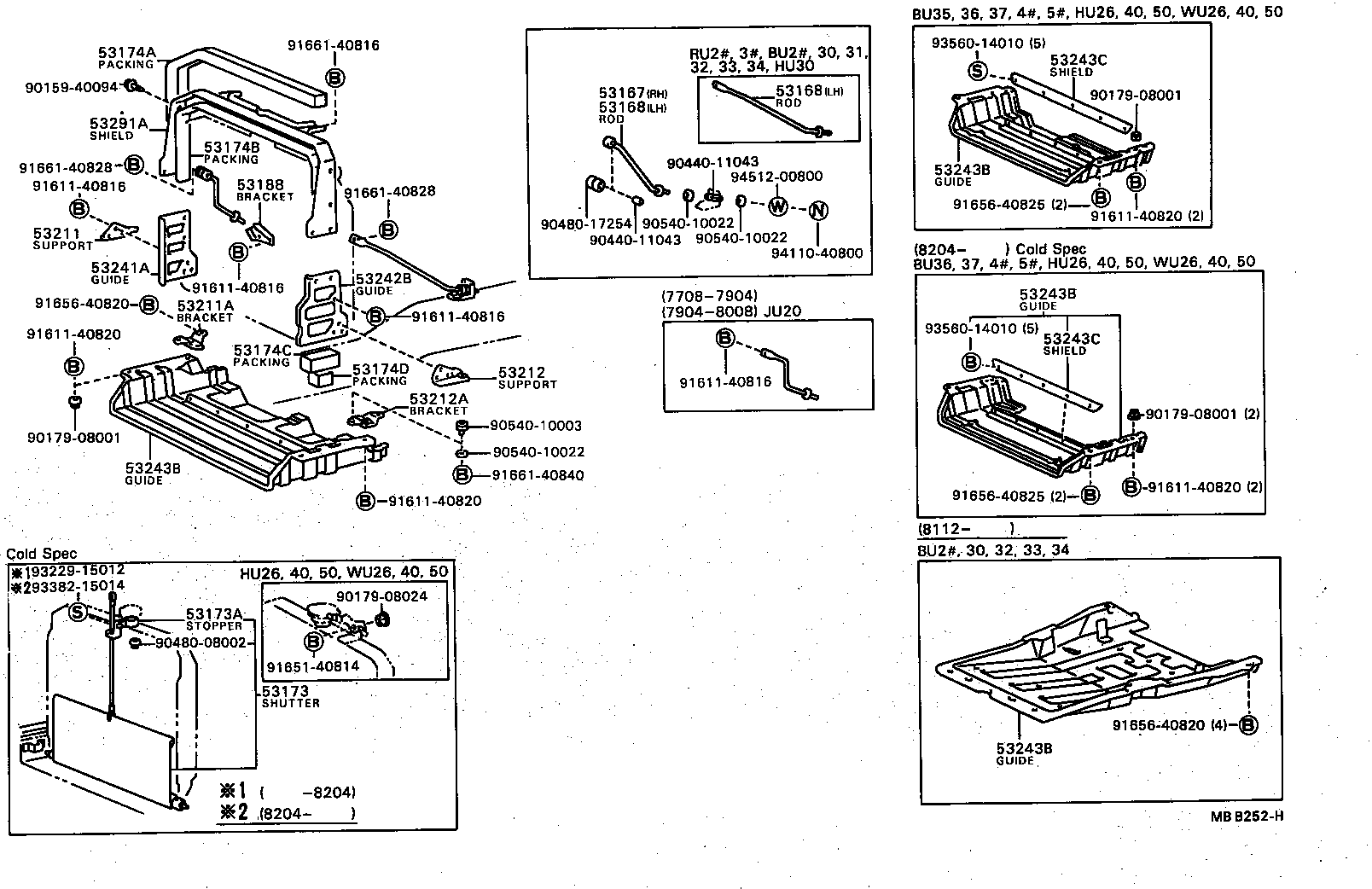 DYNA |  RADIATOR SUPPORT WIND GUIDE