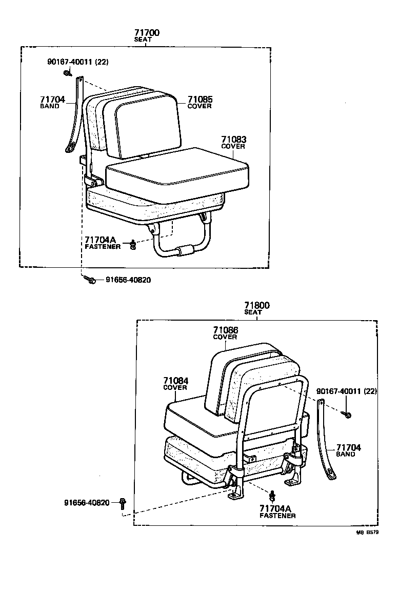  LAND CRUISER S T H T |  SEAT SEAT TRACK