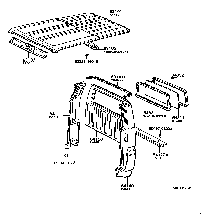  DYNA |  ROOF PANEL BACK PANEL