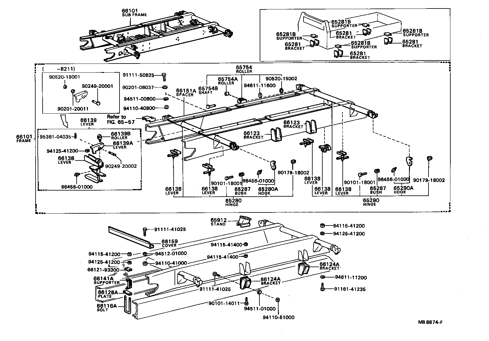  DYNA |  REAR BODY SUB FRAME