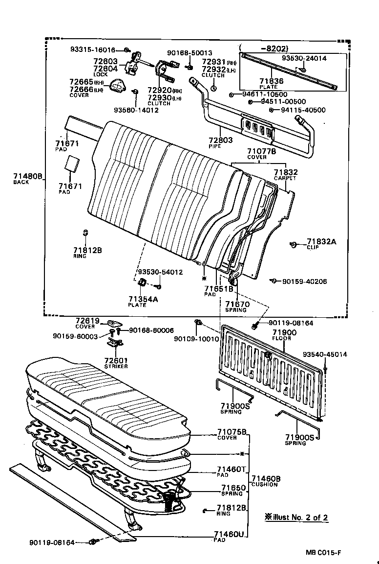 MARK 2 |  REAR SEAT SEAT TRACK