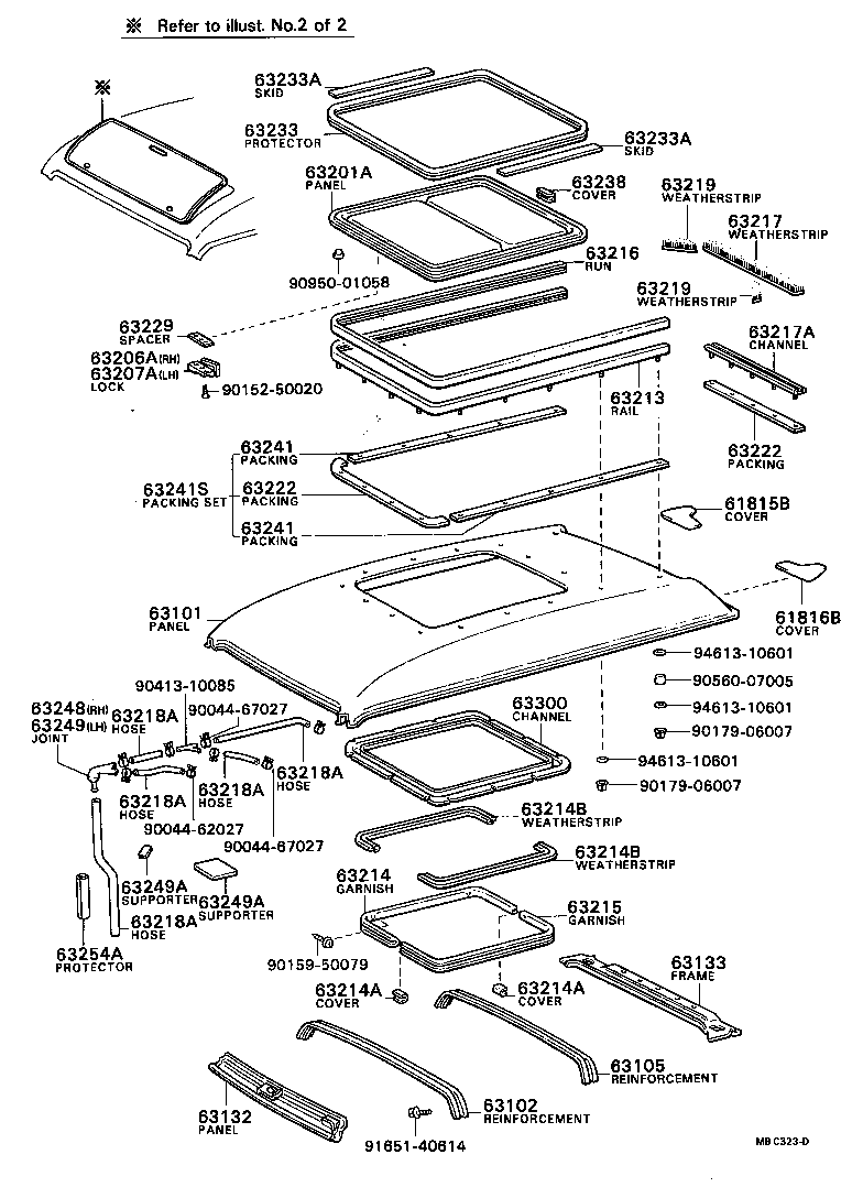 TOWN MASTERACE V WG |  ROOF PANEL BACK PANEL