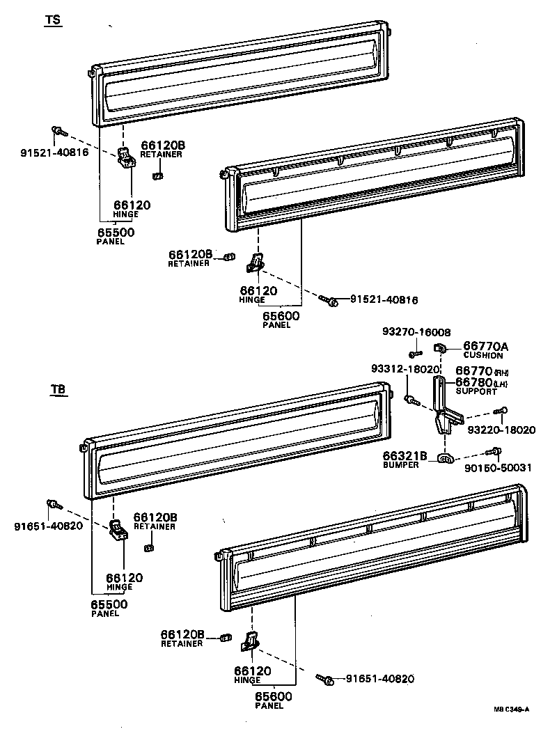  TOWN MASTERACE V WG |  REAR BODY SIDE PANEL