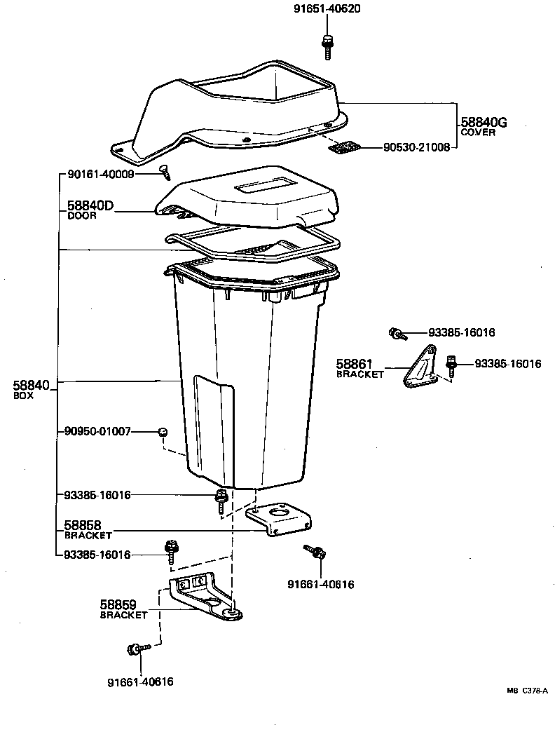  LITE TOWNACE TRUCK |  CONSOLE BOX BRACKET