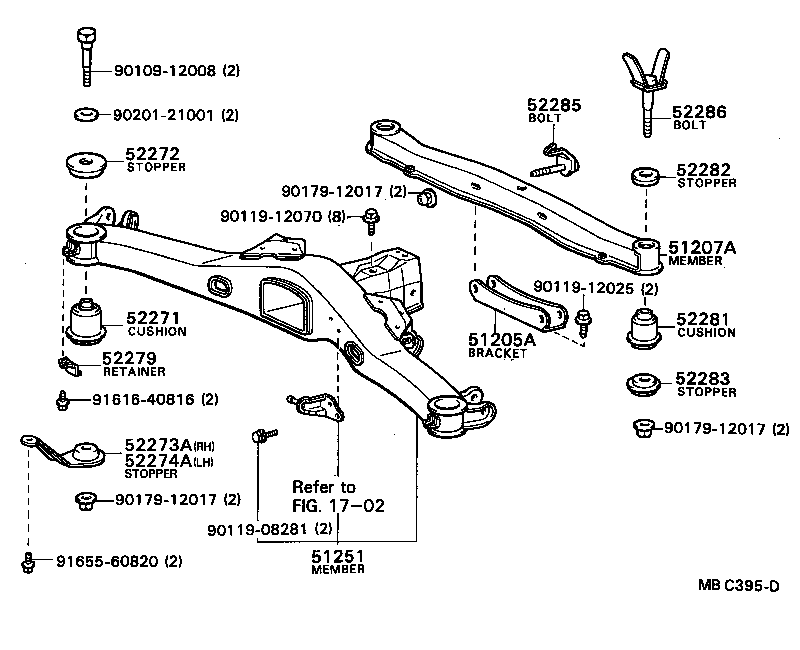  SOARER |  SUSPENSION CROSSMEMBER UNDER COVER