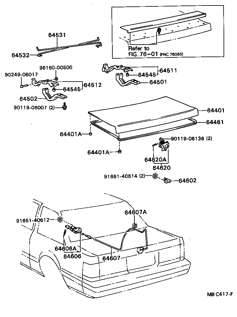  SOARER |  LUGGAGE COMPARTMENT DOOR LOCK