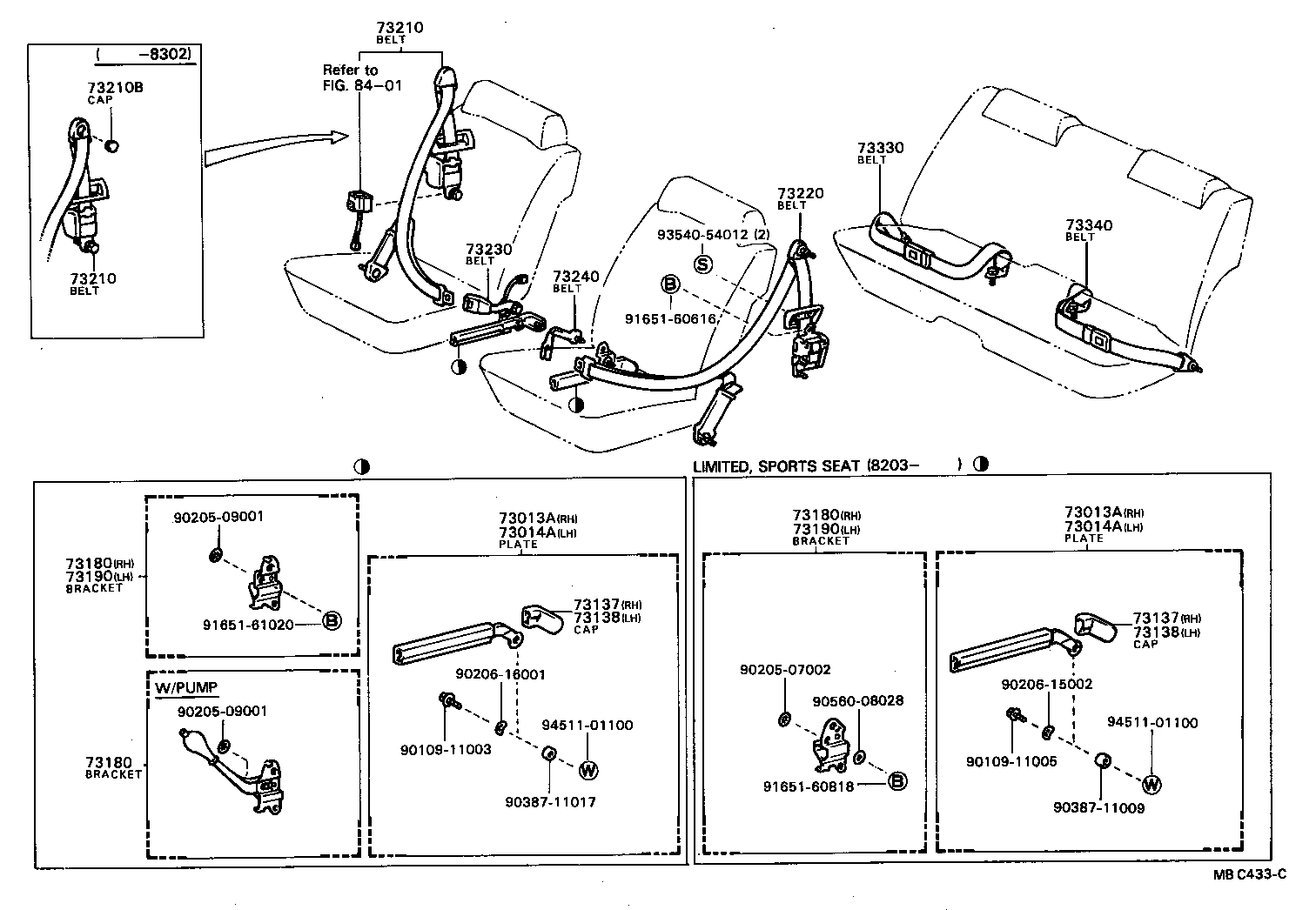  SOARER |  SEAT BELT CHILD RESTRAINT SEAT