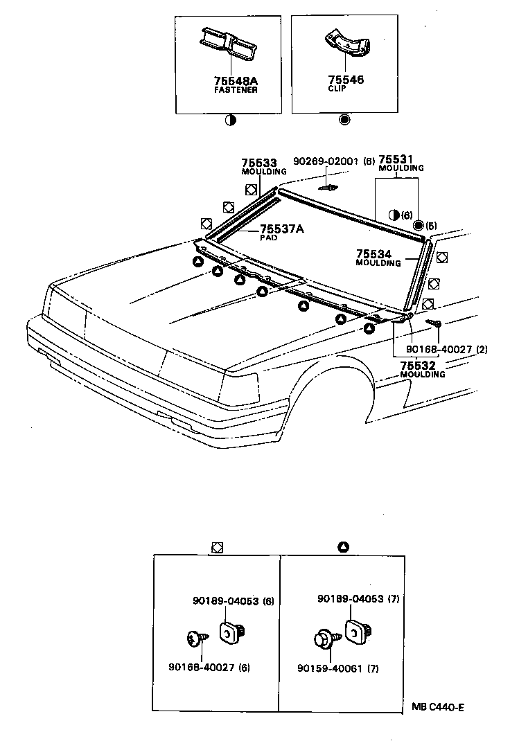  SOARER |  FRONT MOULDING