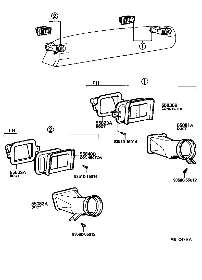 LAND CRUISER VAN |  FRONT VENTILATOR