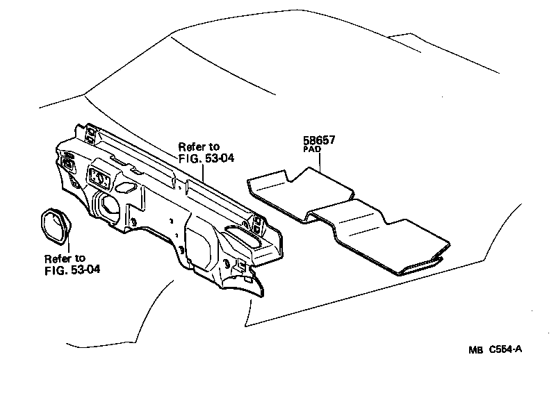  CELICA |  DASH SILENCER BOARD FLOOR SILENCER PAD