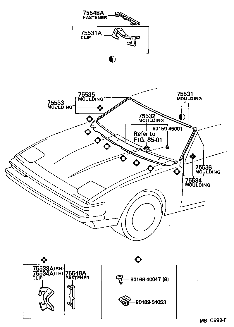  CELICA |  FRONT MOULDING