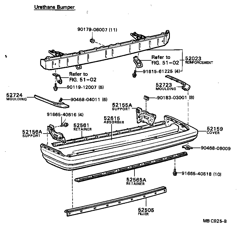  MARK 2 |  REAR BUMPER BUMPER STAY