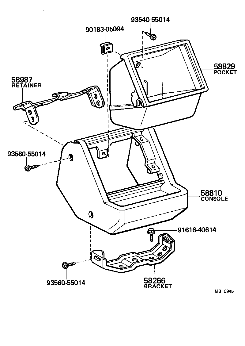  CROWN |  CONSOLE BOX BRACKET