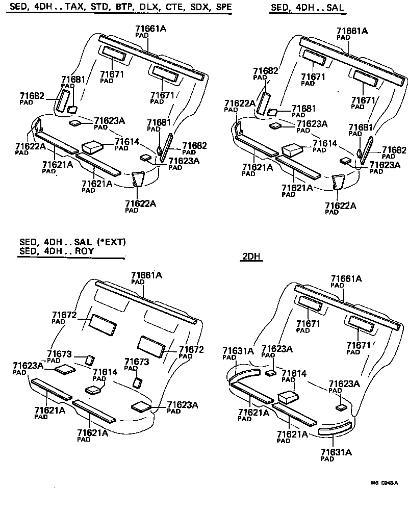  CROWN |  REAR SEAT SEAT TRACK