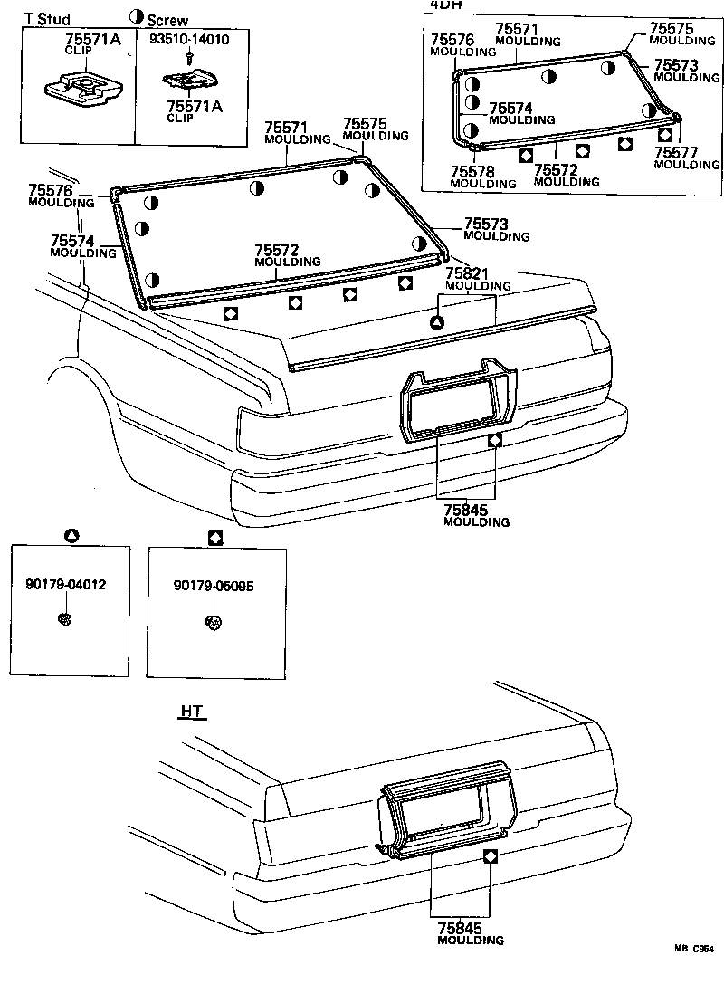  CROWN |  REAR MOULDING
