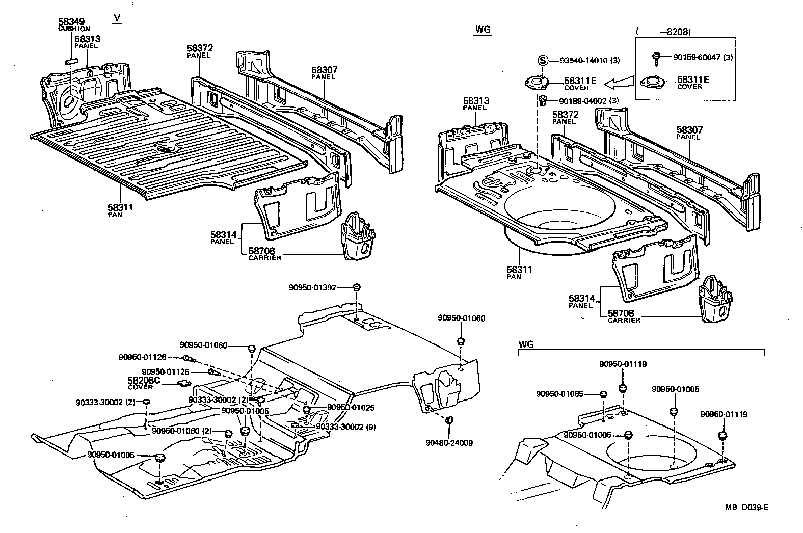  CARINA FR |  FLOOR PAN LOWER BACK PANEL