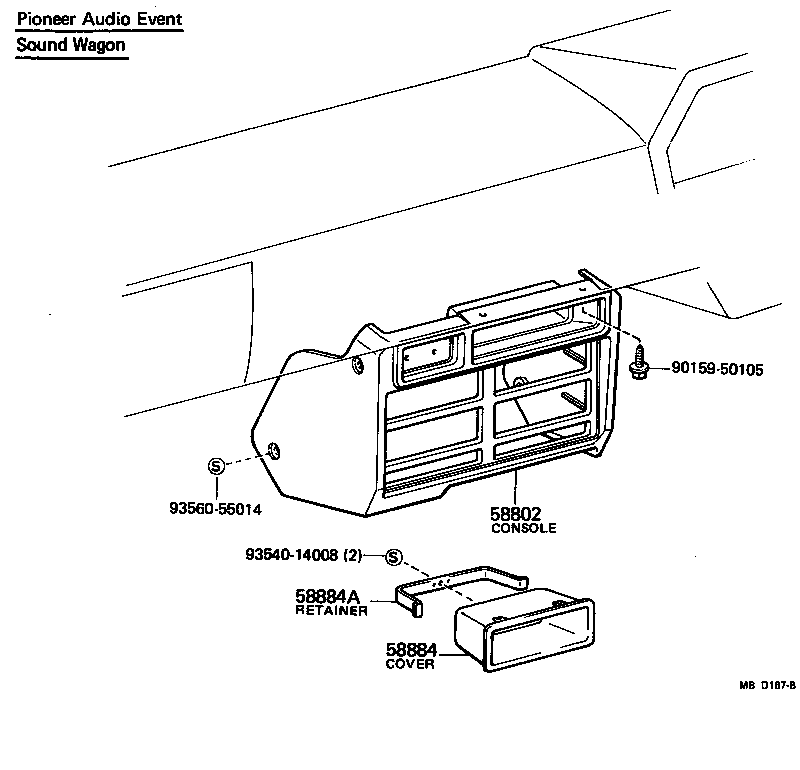  LITE TOWNACE TRUCK |  CONSOLE BOX BRACKET