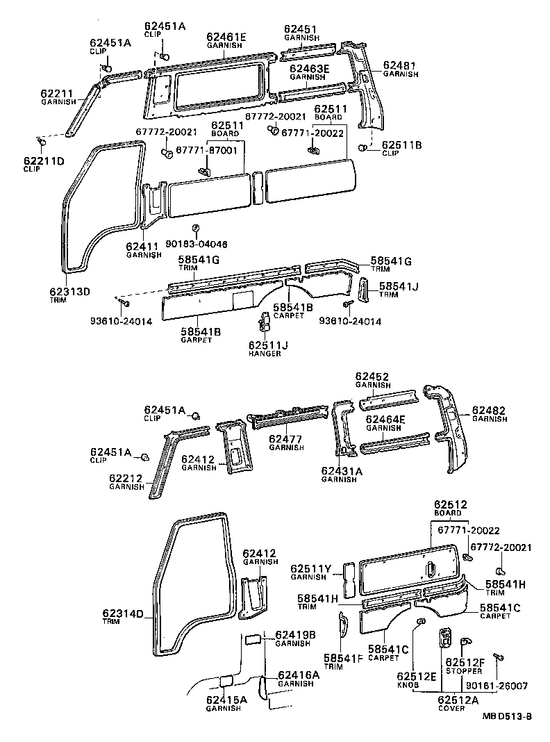  TOWN MASTERACE V WG |  INSIDE TRIM BOARD