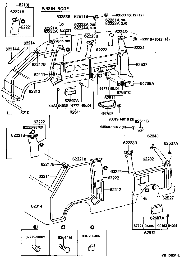  LITE TOWNACE TRUCK |  INSIDE TRIM BOARD