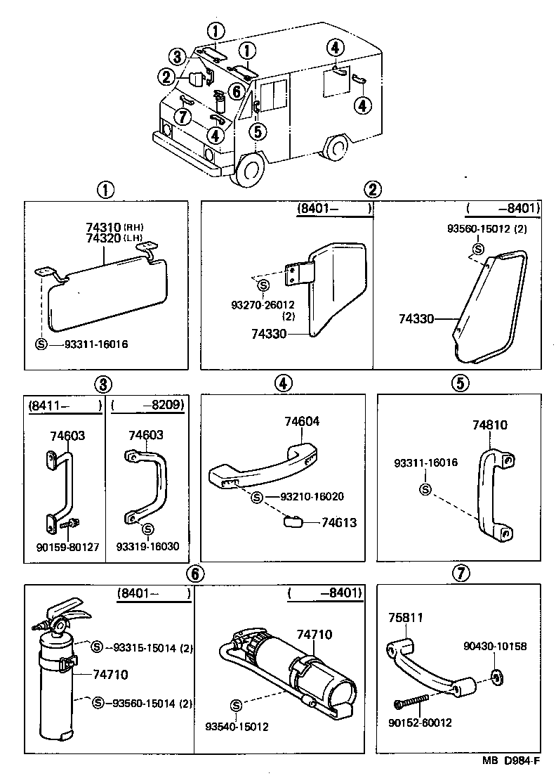  HIACE QUICK DELIVERY |  ARMREST VISOR