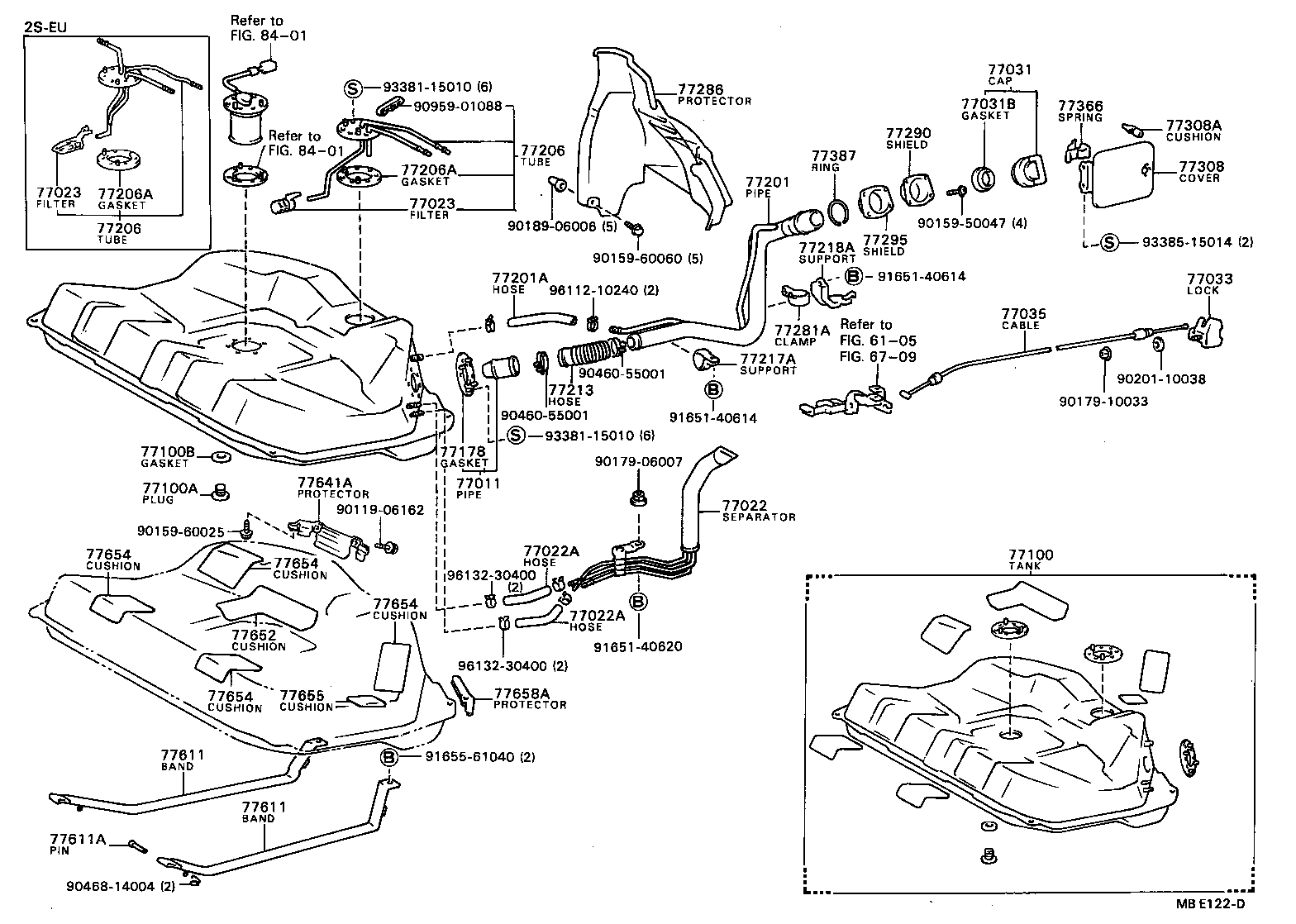  CAMRY VISTA |  FUEL TANK TUBE