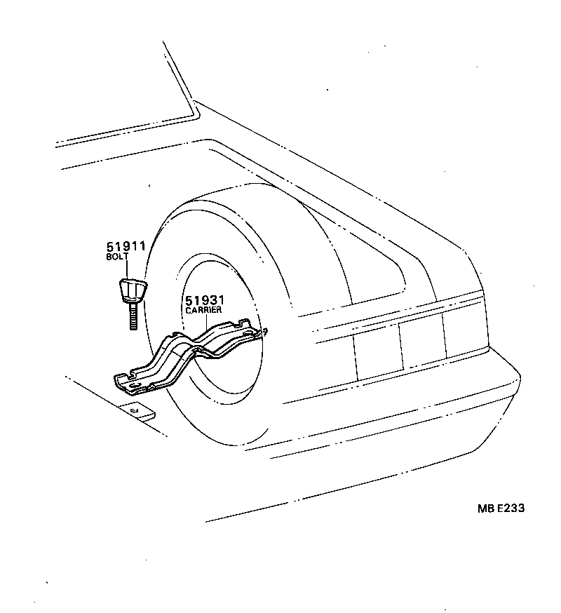  CENTURY |  SPARE WHEEL CARRIER
