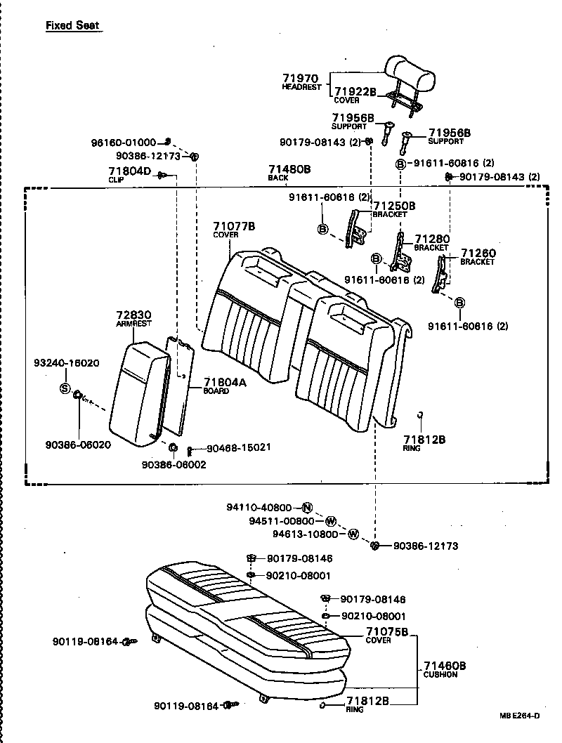  CENTURY |  REAR SEAT SEAT TRACK