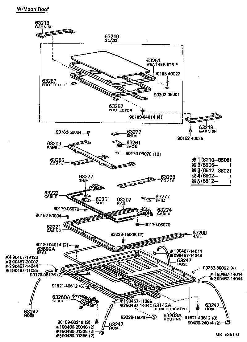  LAND CRUISER VAN |  ROOF PANEL BACK PANEL